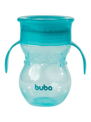 Copo 360º Com Alça 270 ml Verde Buba