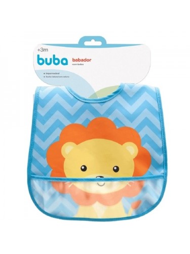 Babador com Bolso Leão Buba