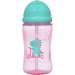 Garrafinha Infantil Dino Patinete Rosa  340 ml Buba