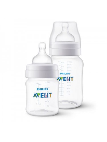 Kit 2 Mamadeiras Anti-colic 125ml + 260ml Philips Avent Clássica