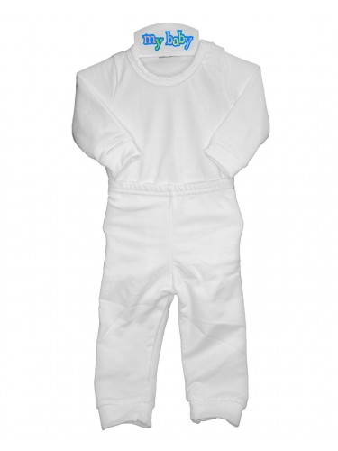 Conjunto Térmico Body e Calça Branco RoseBud